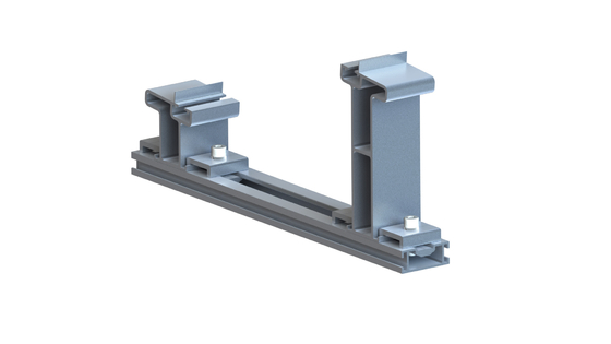 5 डिग्री फ़्रेमयुक्त फ्लैट रूफ सोलर माउंटिंग सिस्टम कमर्शियल बैलास्टेड रूफ माउंट सोलर रैकिंग