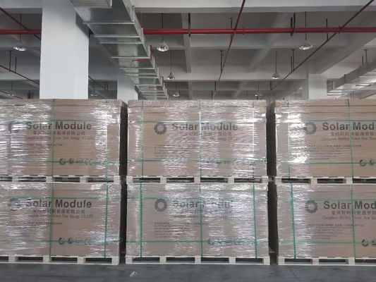 एनोडाइजिंग 182 मोनोक्रिस्टलाइन सोलर मॉड्यूल सिलिकॉन फुल ब्लैक पैनल